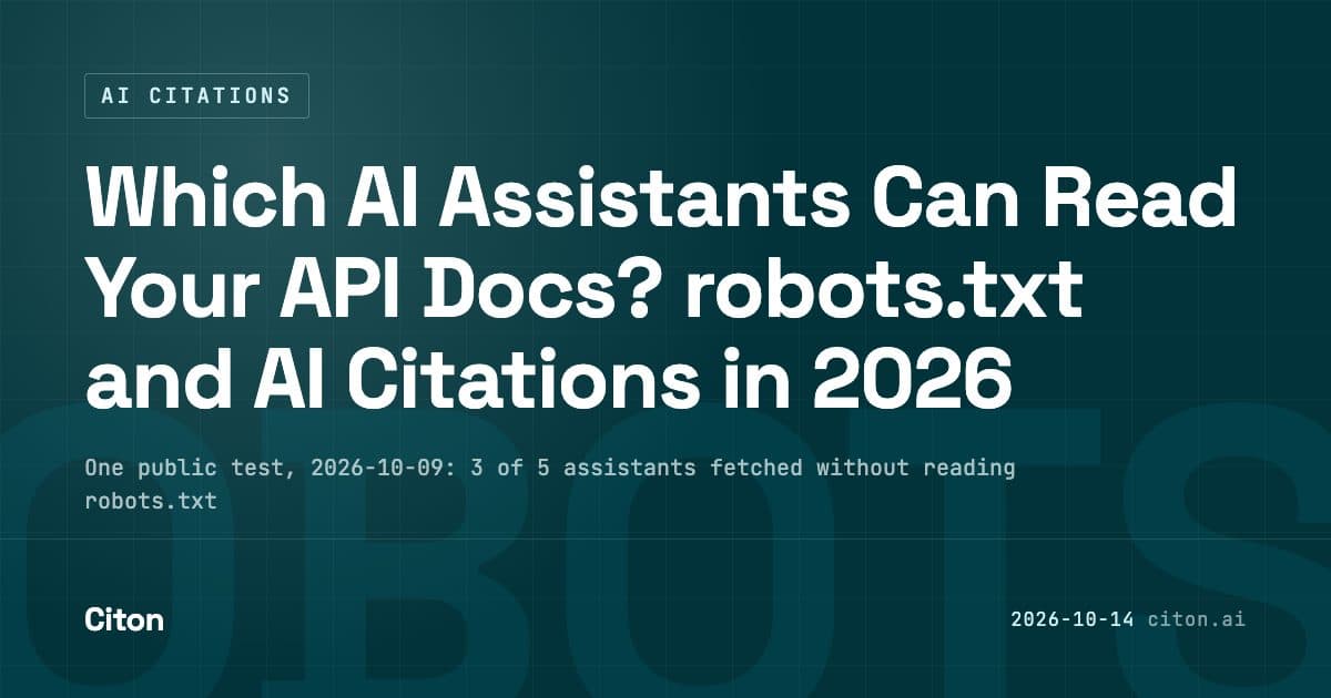 Which AI assistants read robots.txt when a user asks them to open a page, from one public planted-URL test, set beside what each vendor documents for its fetchers.